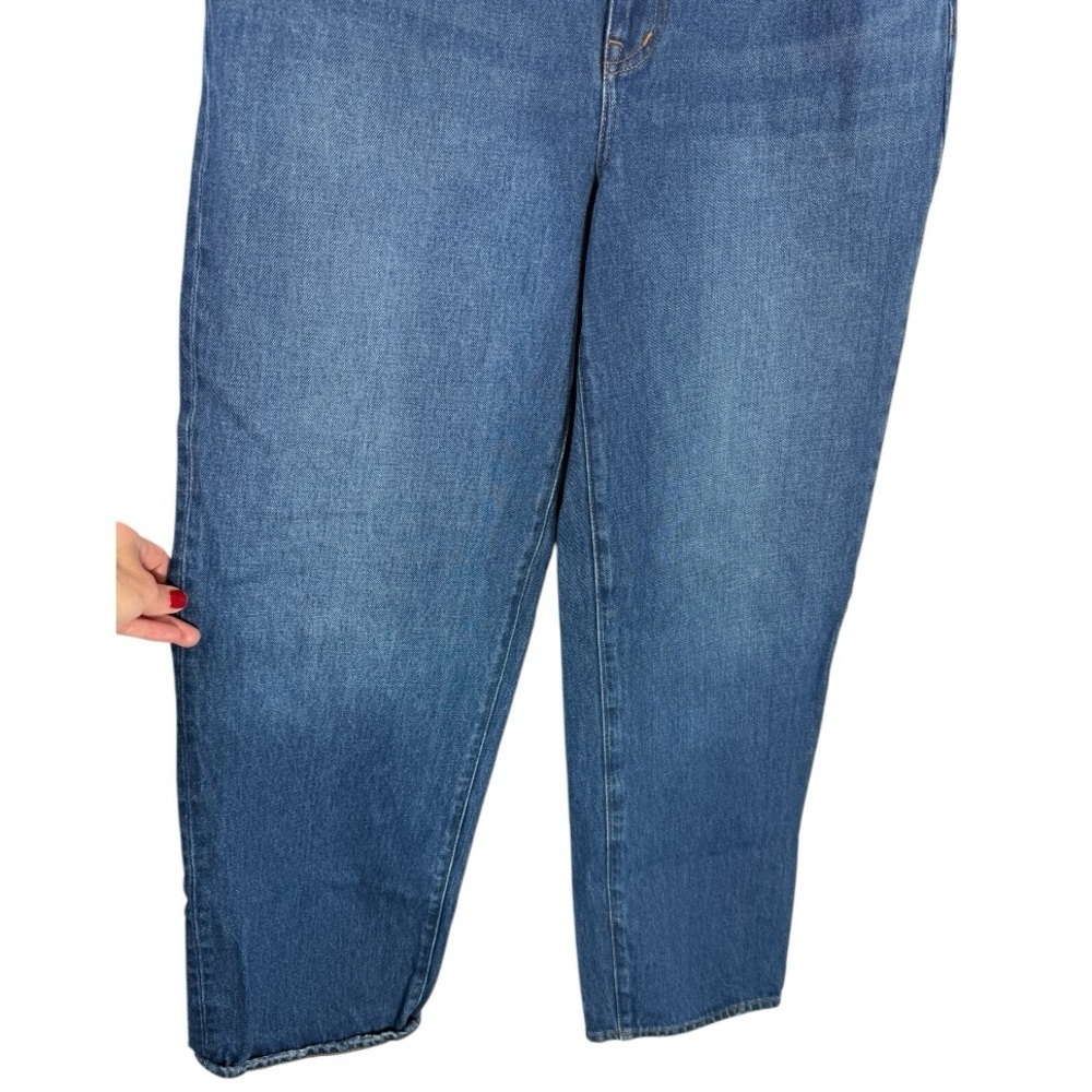 Madewell Baggy Straight Jeans Dark Worn Indigo‎ Wash Size 30 Denim Casual - Picture 9 of 11